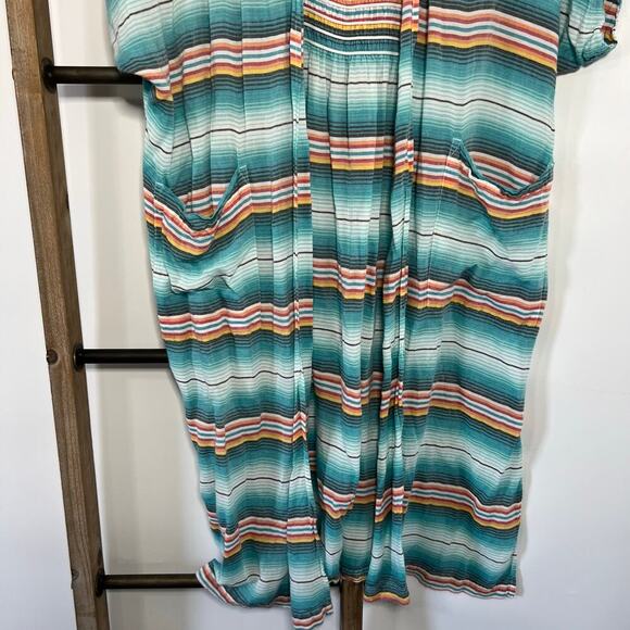 Ariat Aztec Short Sleeve Josie Multi Print Kimono Size Large - Picture 3 of 8